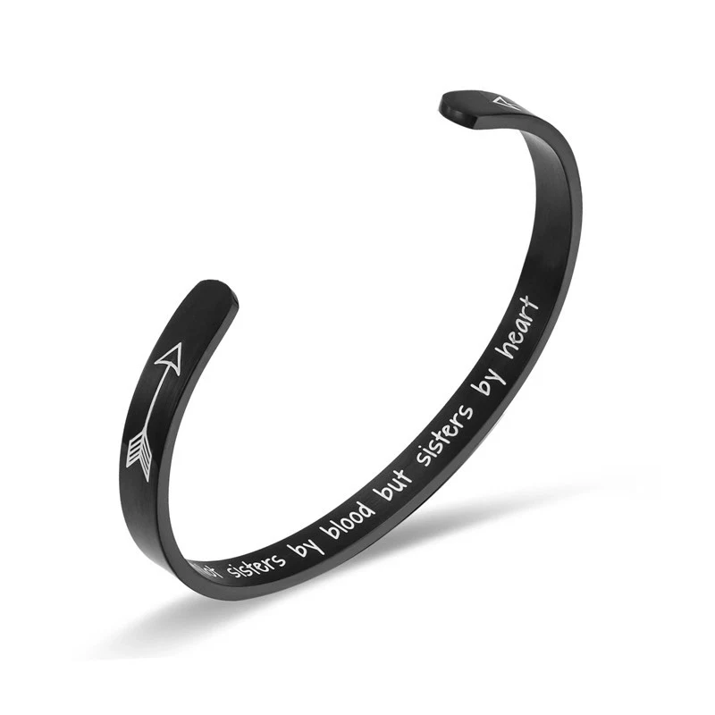 Steel Open Bracelet- Black, Gold, RoseGold 1