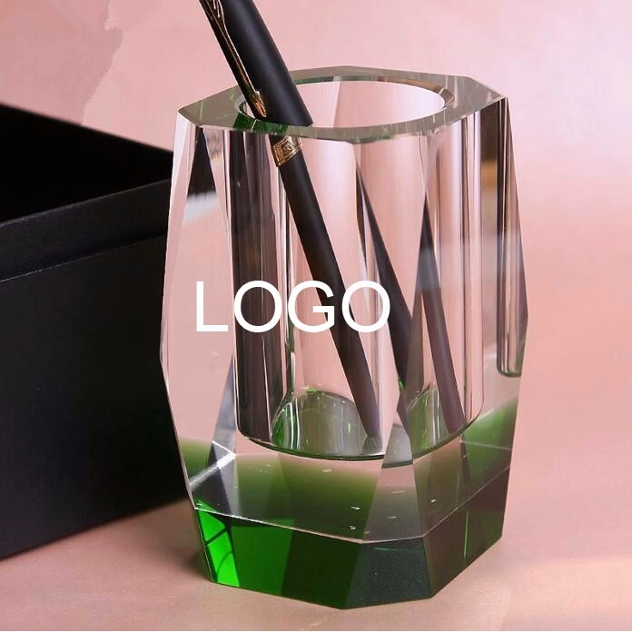 Colored Luxurious Crystal Pen Holder