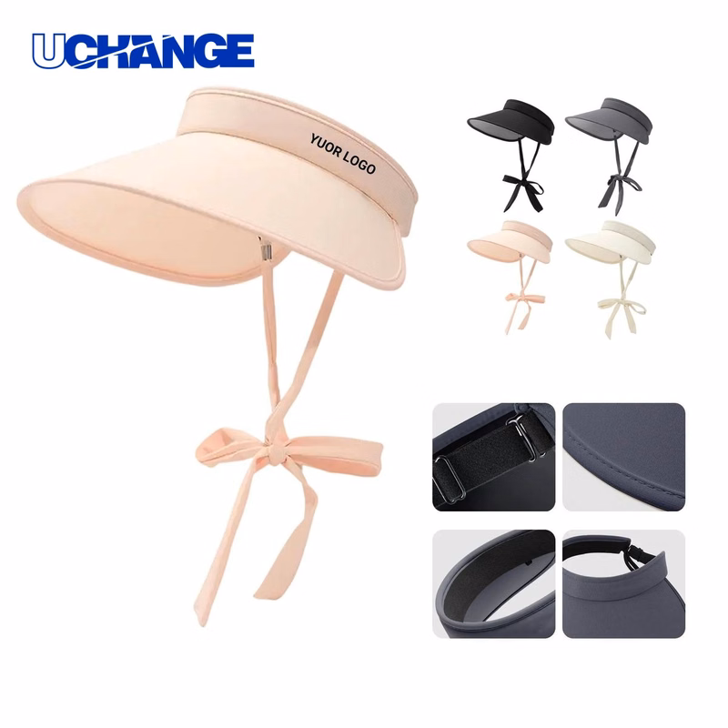 UV Protective Ice Silk Visor Hat Headwear with Adjustable Size for Outdoor Use