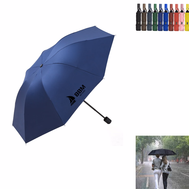8 Rib Automatic Folding Umbrella