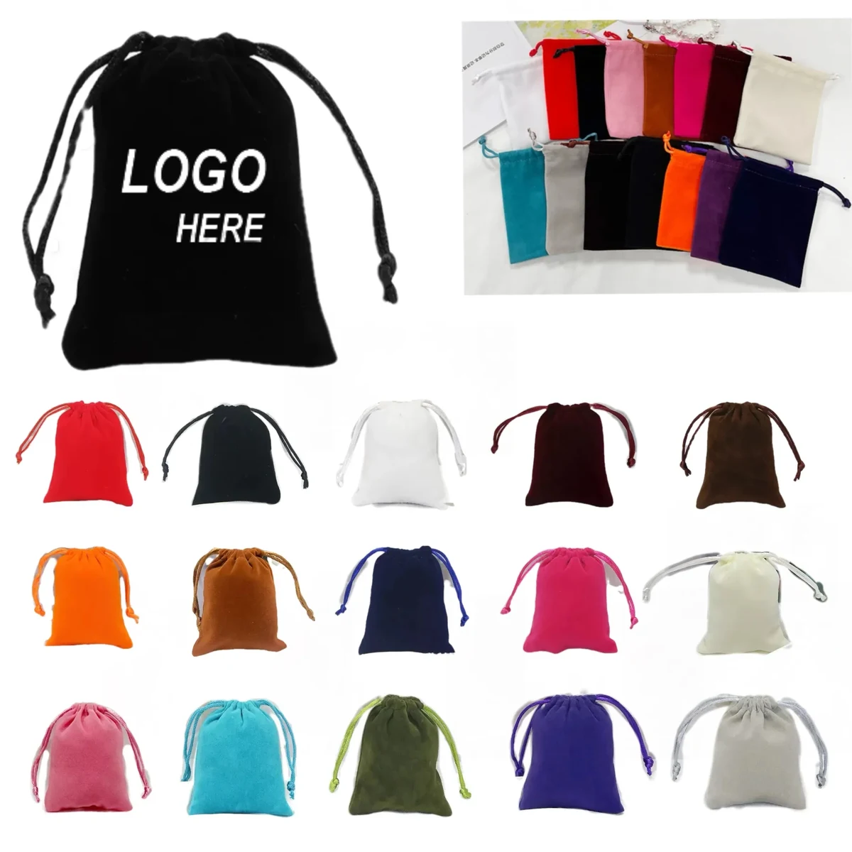 Velvet Double Drawstring Cloth Bag 1