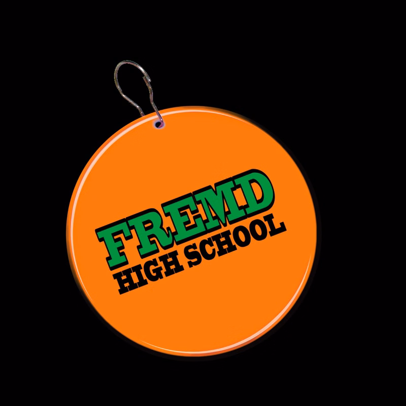 Orange Circle Plastic Medallion Badges(Pad Print)