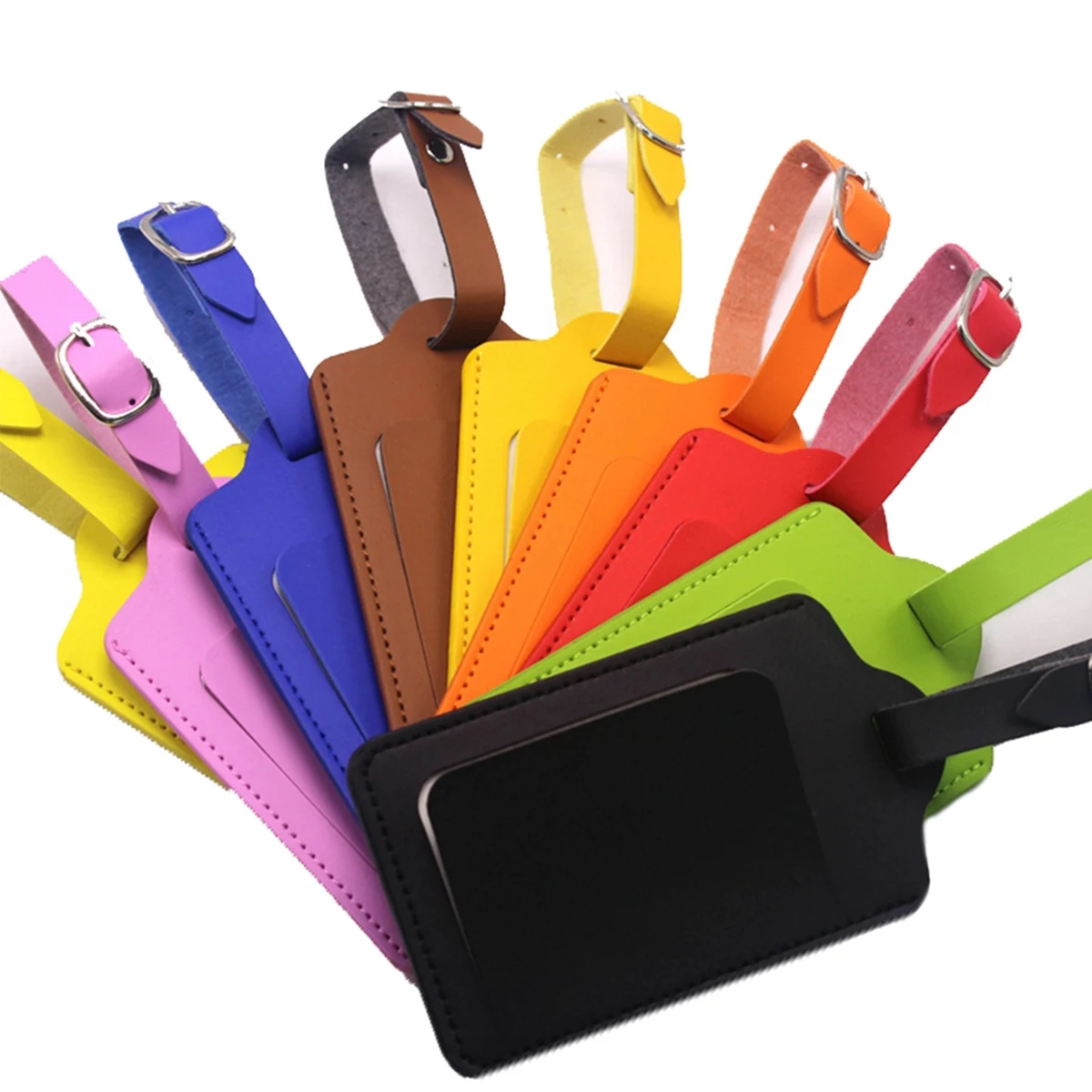 PU Leather Travel Baggage Labels Name Tag 1