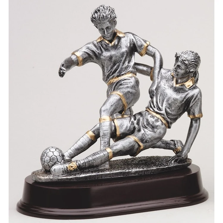 8" Tall Double Action Soccer Female Figure Award 1
