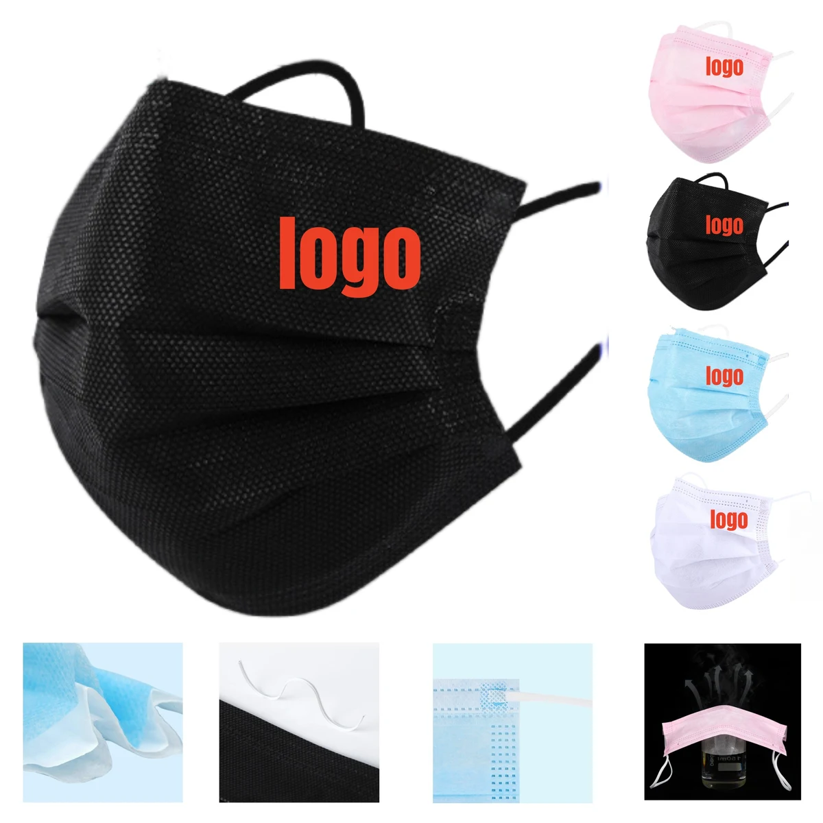 ?Branded Promotional Masks-Individually Wrapped & 100 MOQ 1