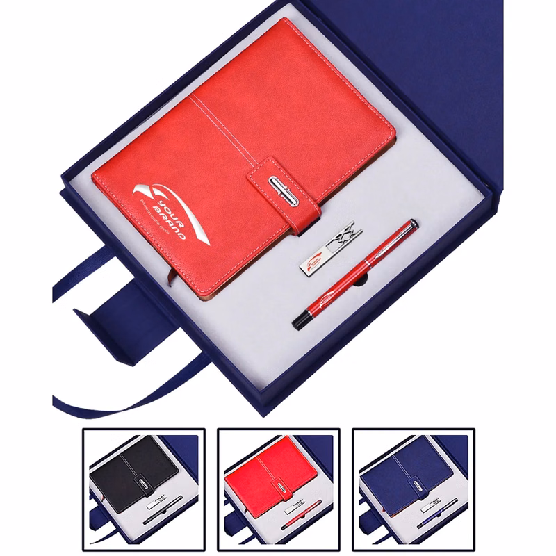 Business Team Gift Sets W/ Cup Umbrella Notebook Pen U Disk