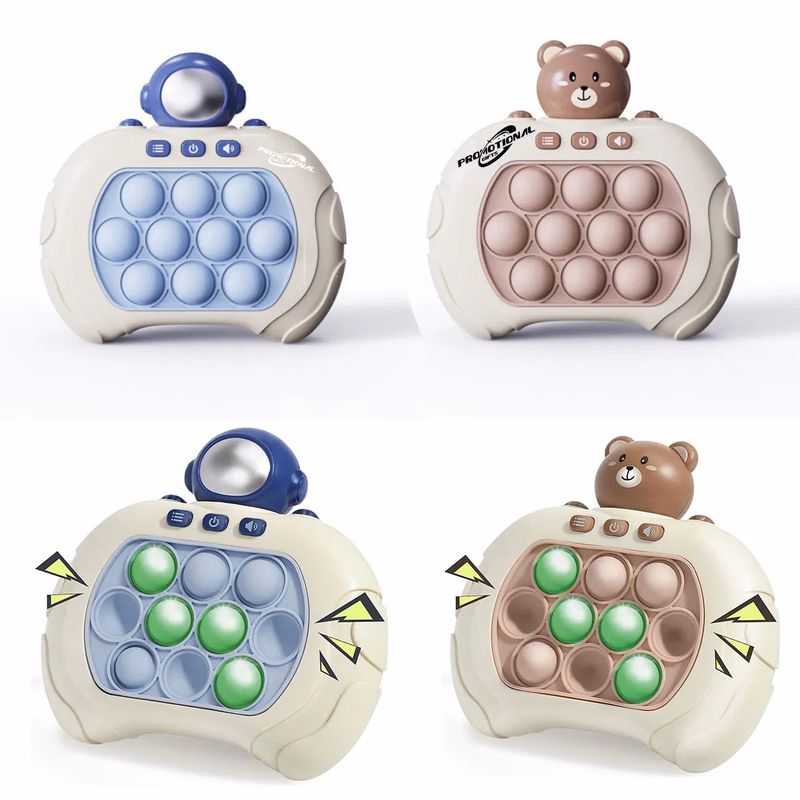 Fast Push Bubble Stress Pop Light Up Handheld Game