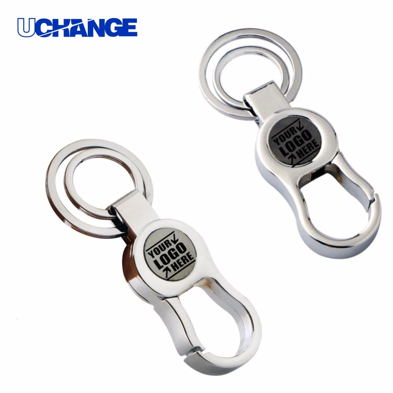Double Ring Metal Buckle Keychain
