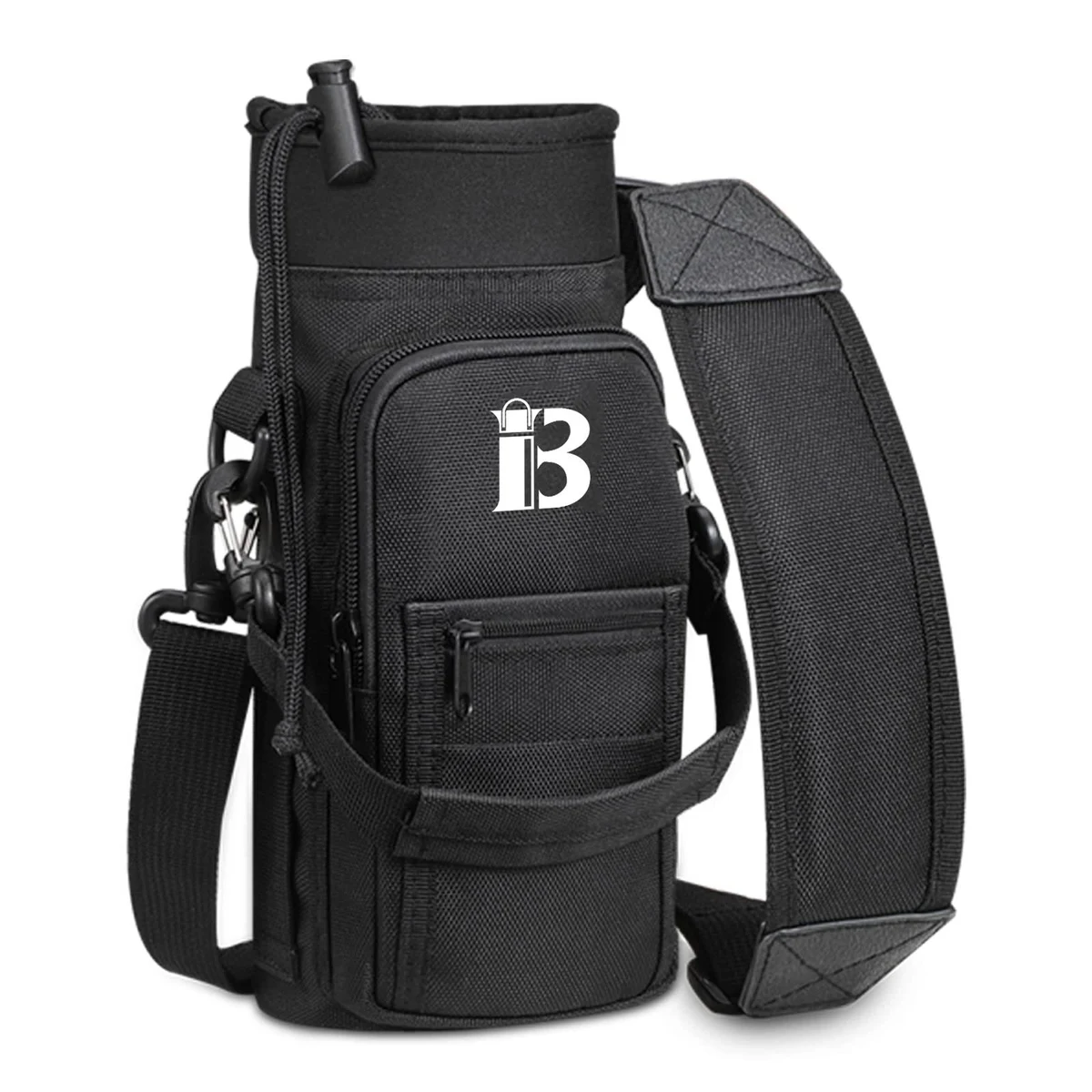 Nylon Cloth Half Gallon Shoulder Strap Water Bottle Cover 1