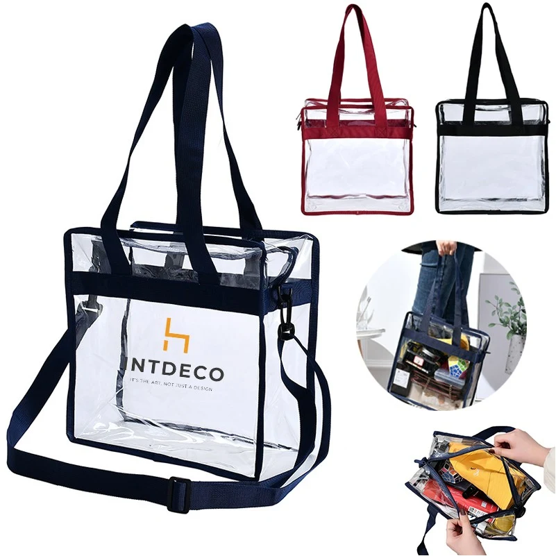 Clear Zipper Tote Bag 1