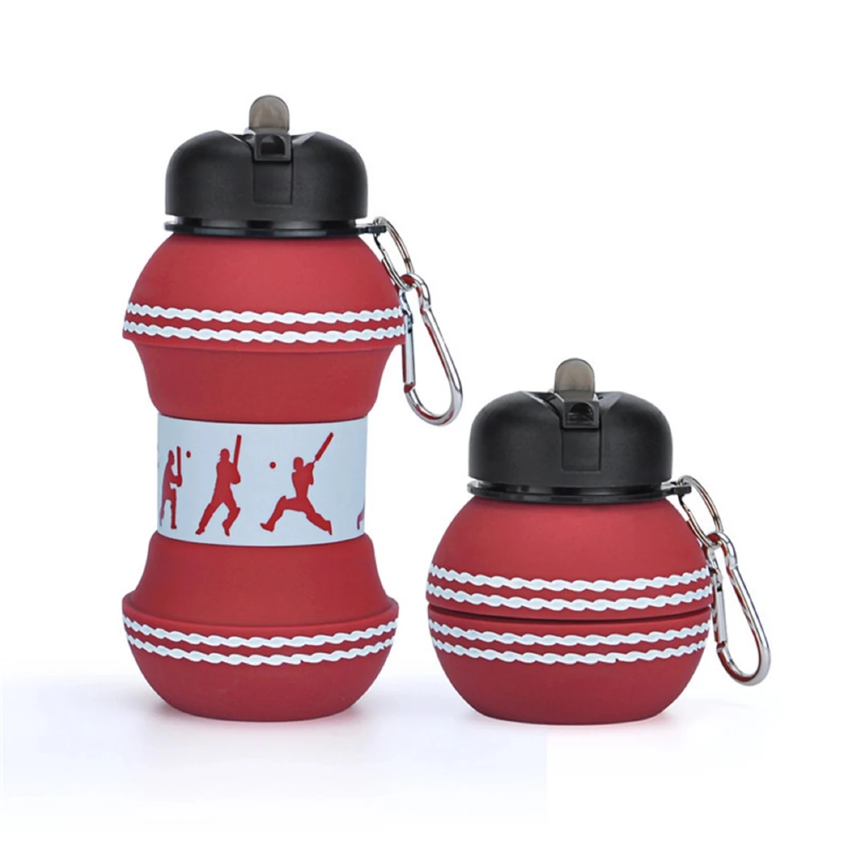 550 ML Ball Cricket Shape Collapsible Water Bottle 1