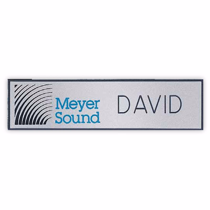 Hollywood Plastic Name Badge (Custom sized between 0 and 3 sq. in.)