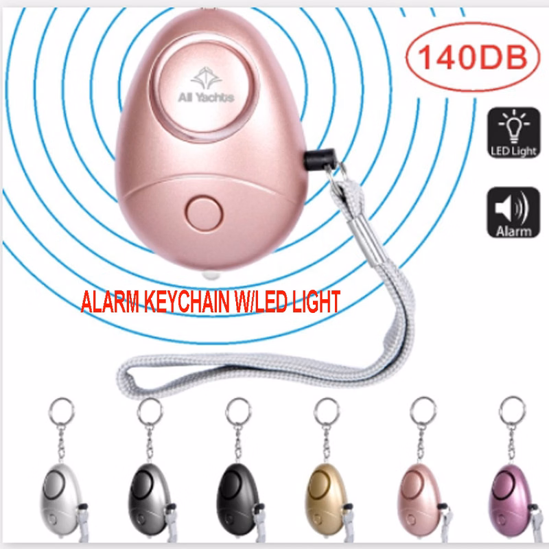 EMERGENCY SELF-DEFENSEALARMKEYCHAINWITH LED LIGHT