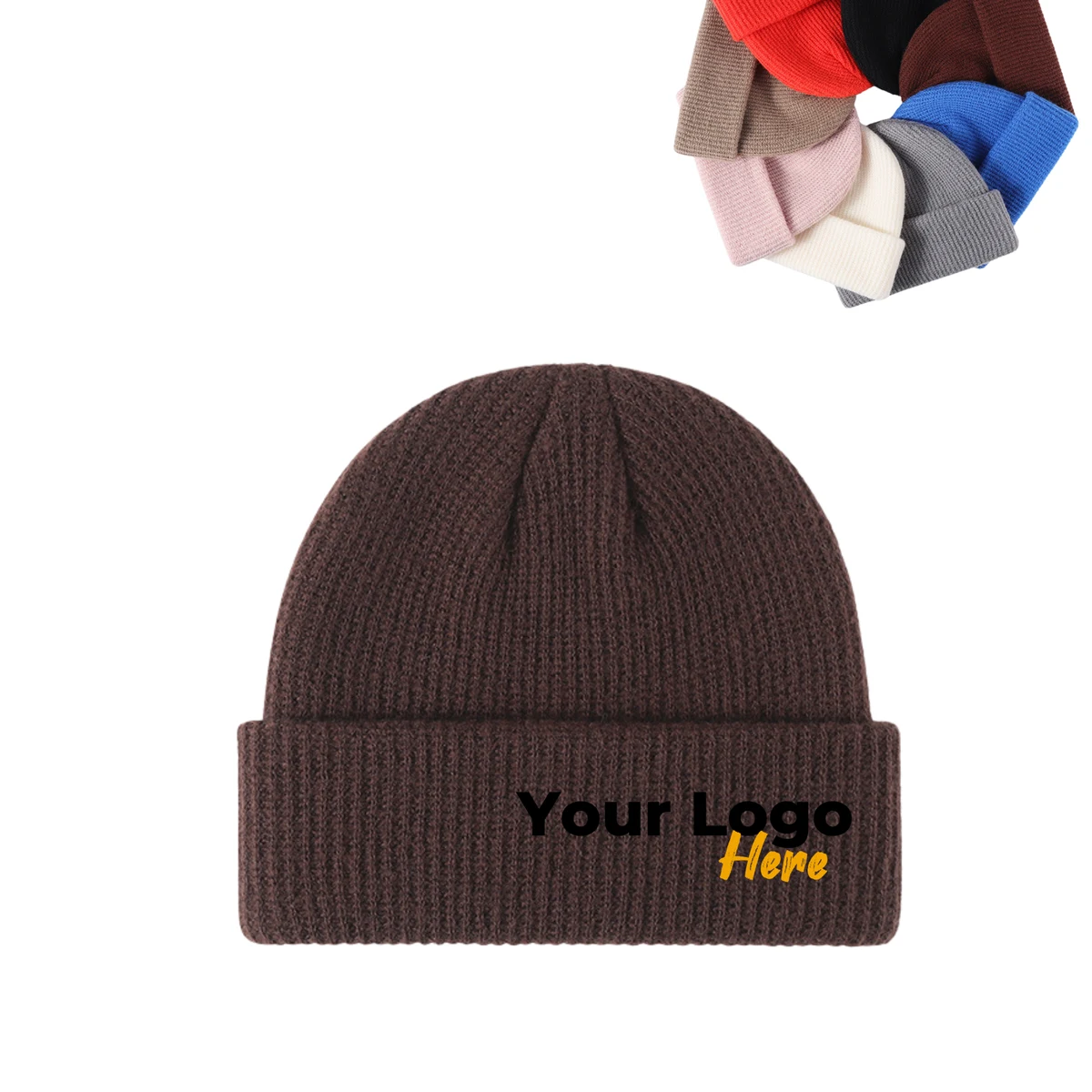 MOQ 50 Pieces of Cozy Men's Knit Caps 1
