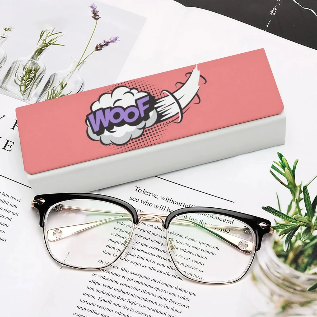 Leather Eyeglass Case with Magnetic Closure 1