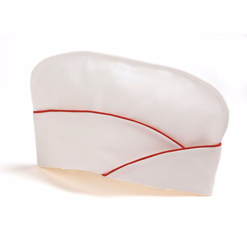 White with Red Trim Fountain Cap