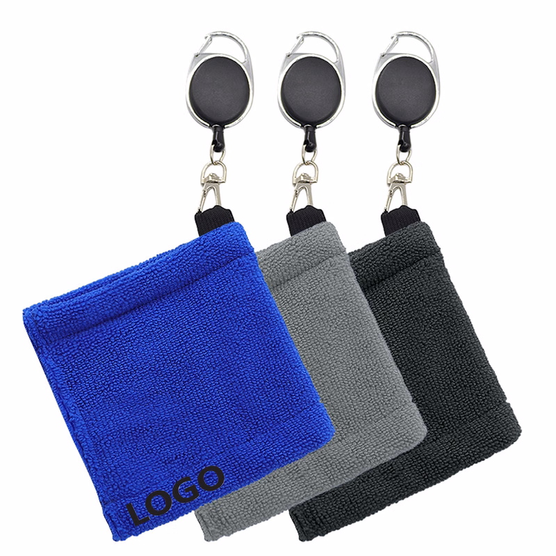 Retractable Microfiber Golf Towel