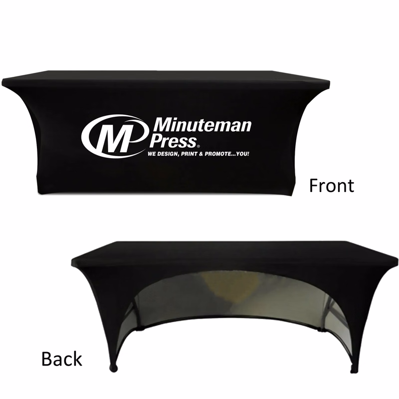 3-Sided/Open-Back - Full Dye Sub 6ft Table Cloth