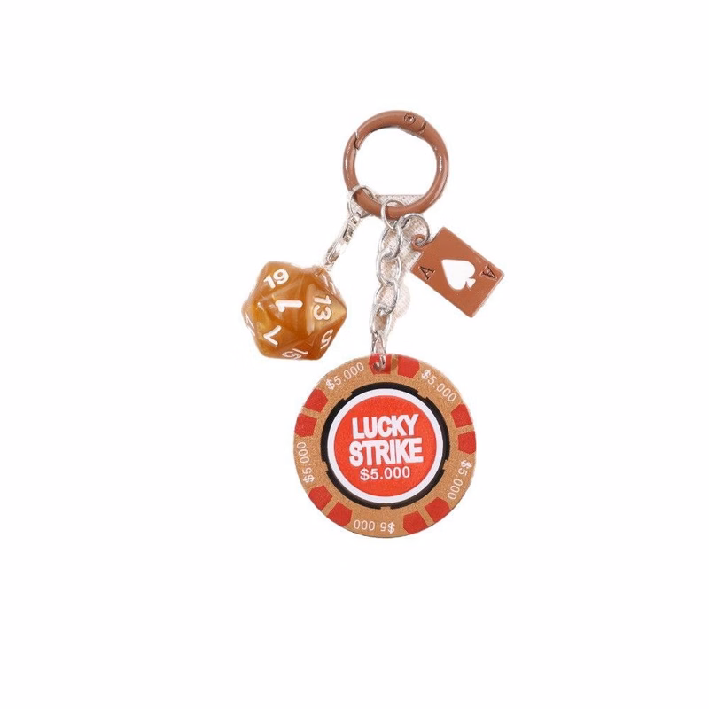 Casino chip keychain
