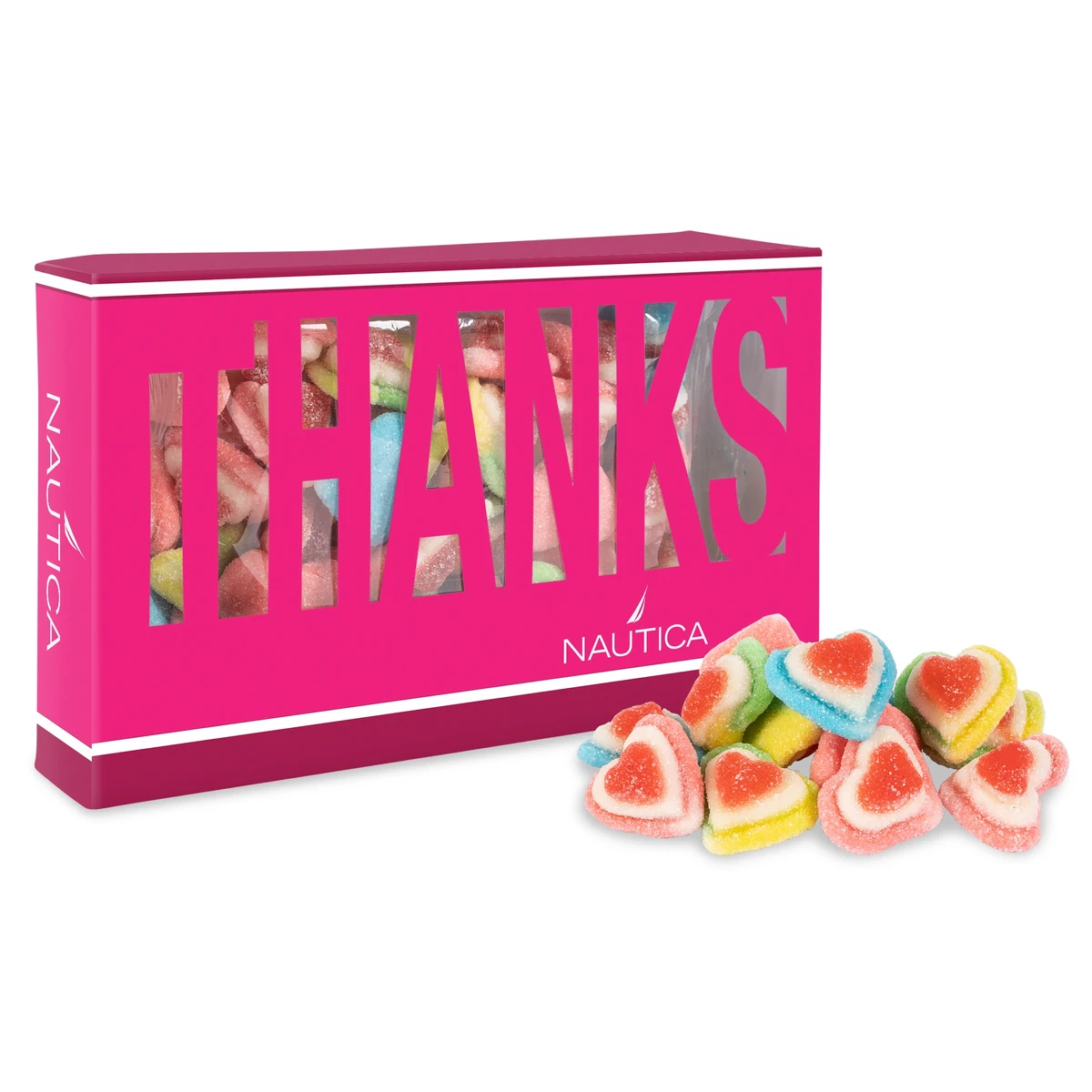 Thanks Die Cut Box with Triple Layer Hearts 1