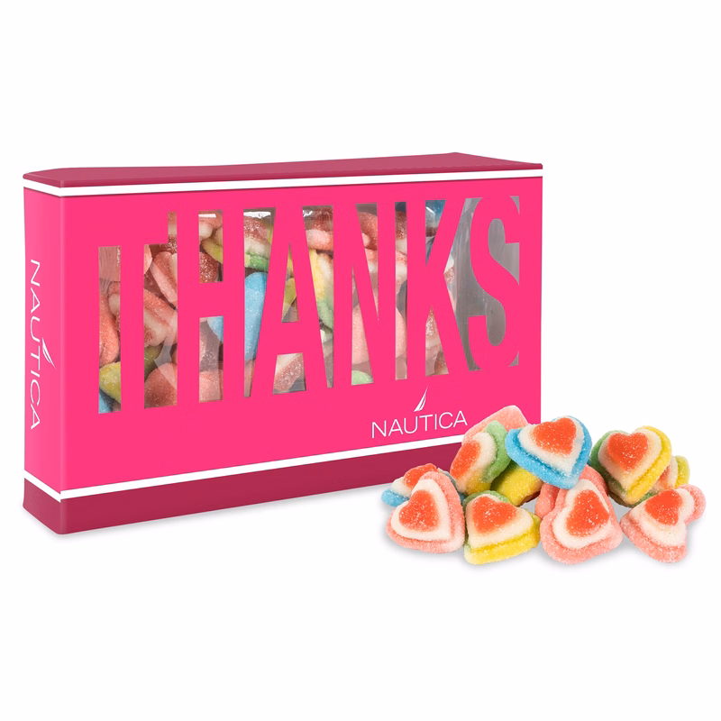 Thanks Die Cut Box with Triple Layer Hearts