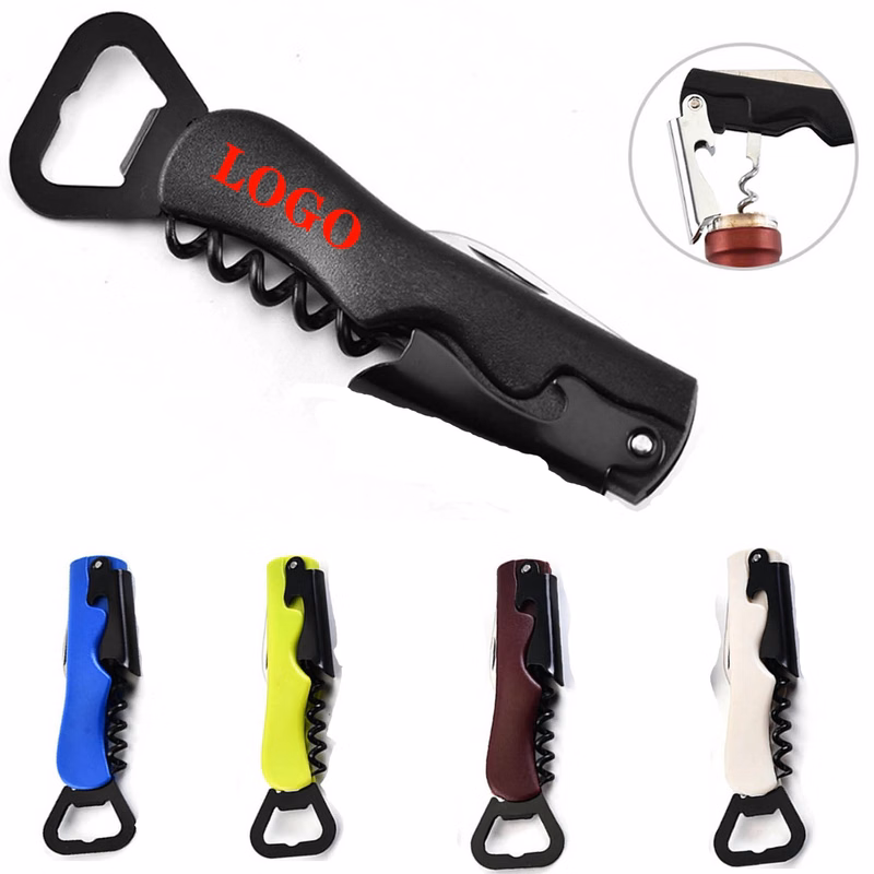 Plastic Handle Bottle Opener Knife