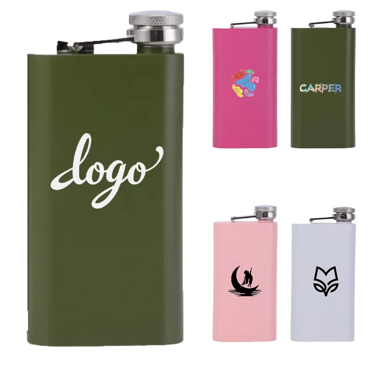 Outdoor Stainless Steel Flask, custom water bottle with logo imprint 1