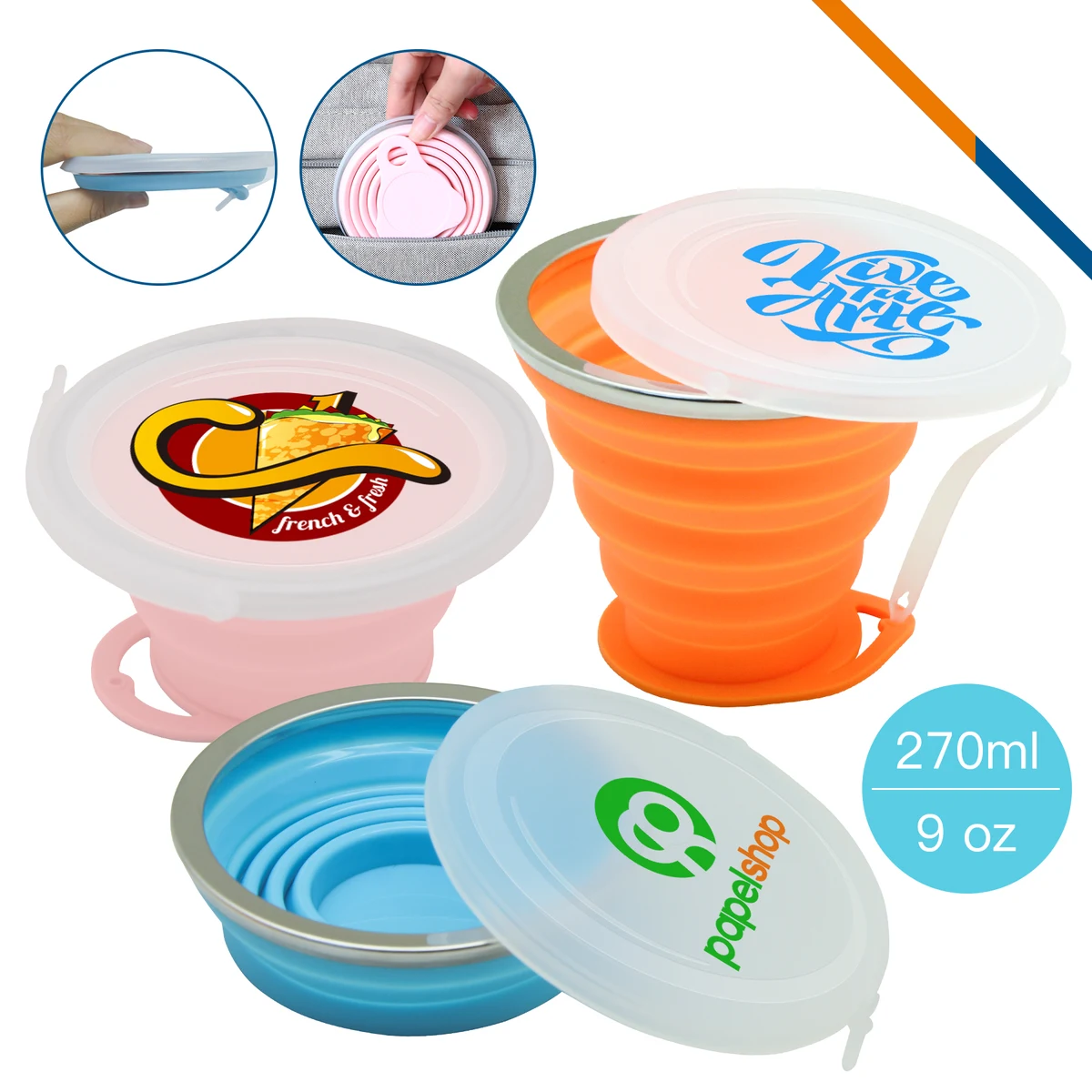 Ultra-Thin Silicone Travel Cup 1