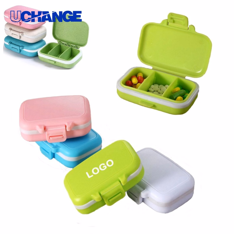 Pill Box Organizer with 3 Removable Compartments