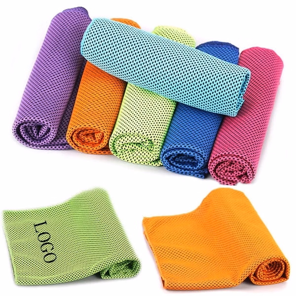 Promotional Microfiber Cooling Towel - 31.5 " x 11.8 "
