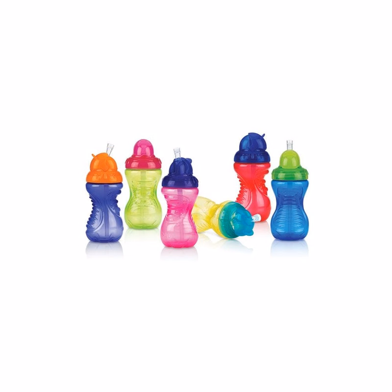 Nuby No-Spill Cups - Assorted Colors 10 oz 2 Pack
