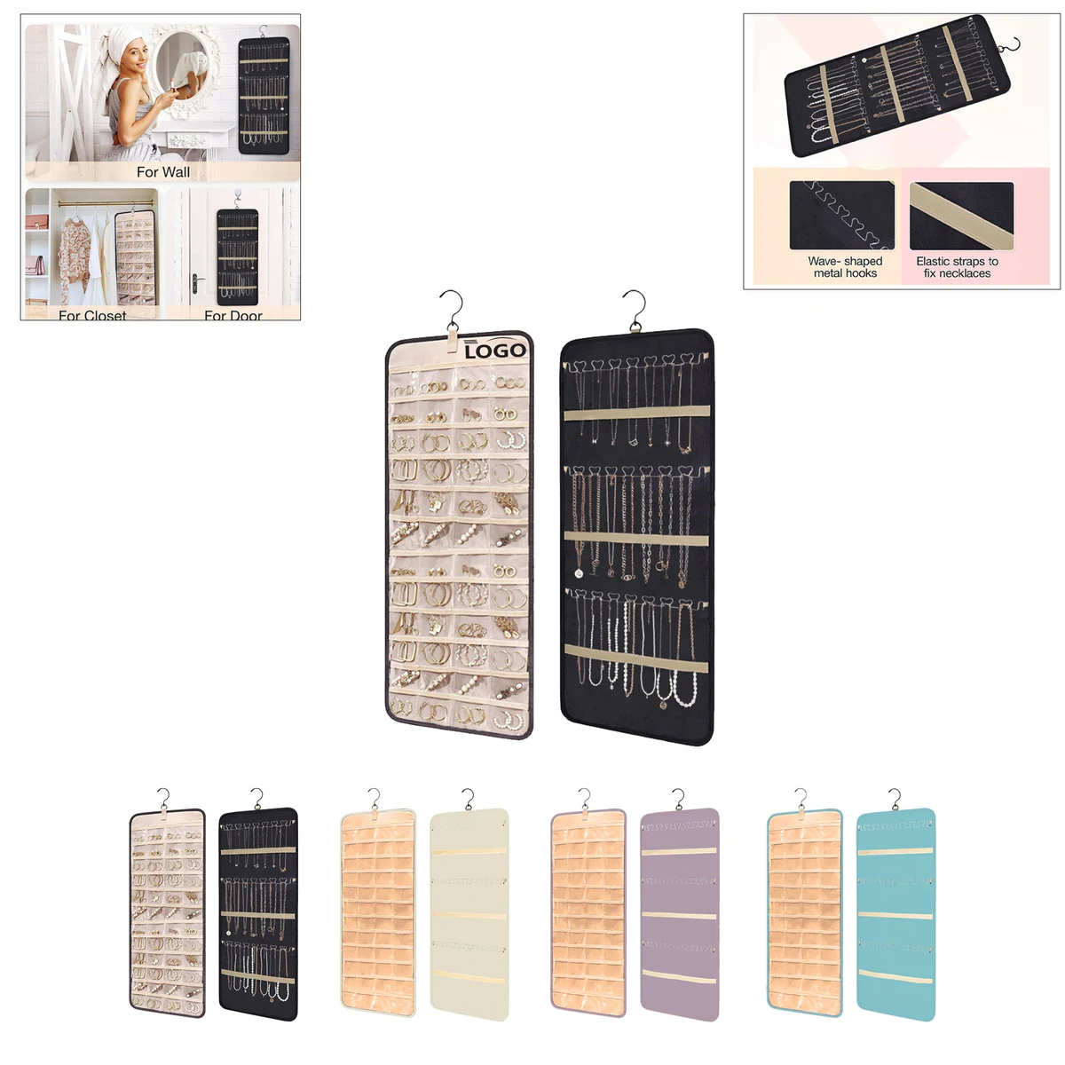 Customizable Oxford Cloth Jewelry Storage Bag 1