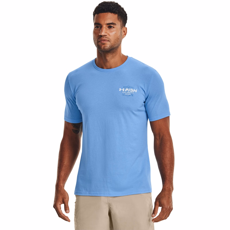 Men's UA Fish Marlin Waterblur Short Sleeve