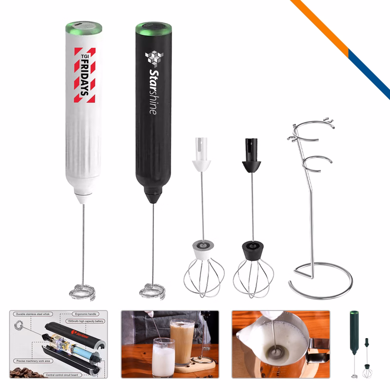 BrewFroth Electric Handheld Frother Set