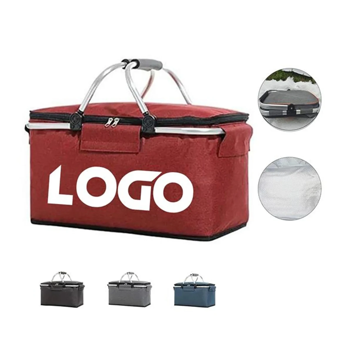 Folding Picnic Camping Basket Bag 1