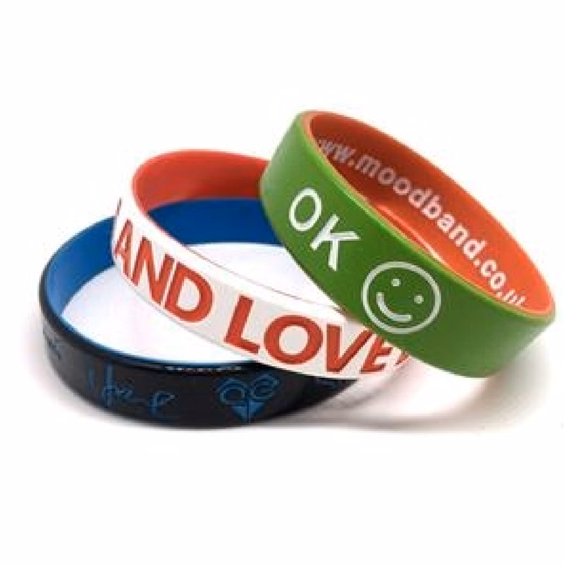 Custom Unisex Rubber Wristband Silicone Bracelets