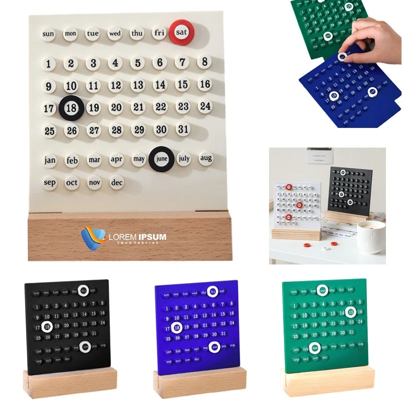 Handcrafted Acrylic Desk Calendar: Decorative Gift Idea 1