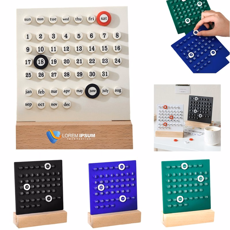 Handcrafted Acrylic Desk Calendar: Decorative Gift Idea