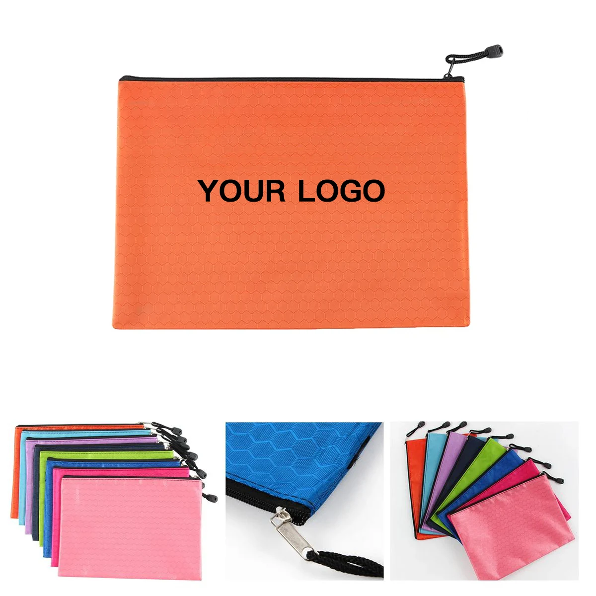 Durable PVC Document Pouch with Foldable Design 1