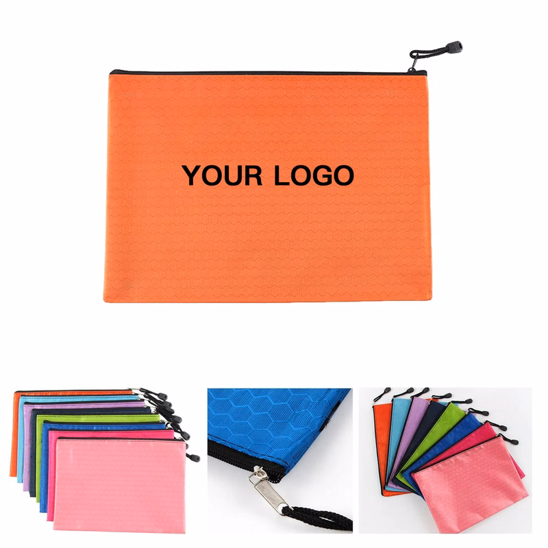 Durable PVC Document Pouch with Foldable Design