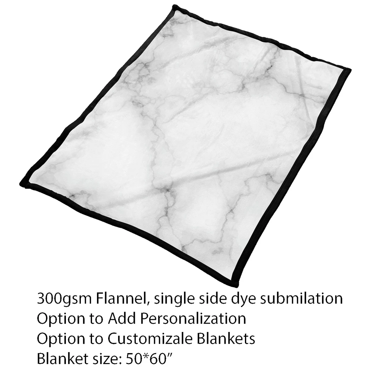 Flannel Dye Sublimation Blanket (50"X 60") 1