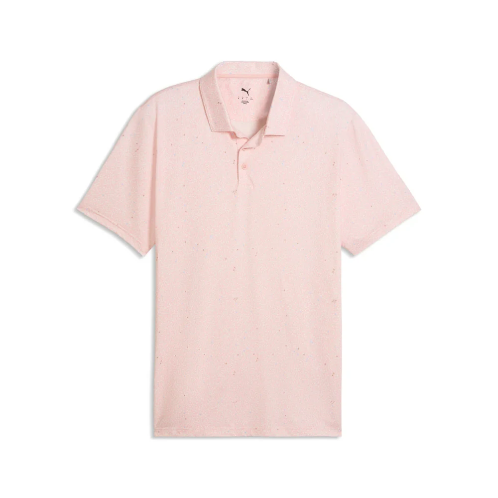 PUMA® Men's CLOUDSPUN Posy BN Golf Polo Shirt with UPF 40+ Protection 1