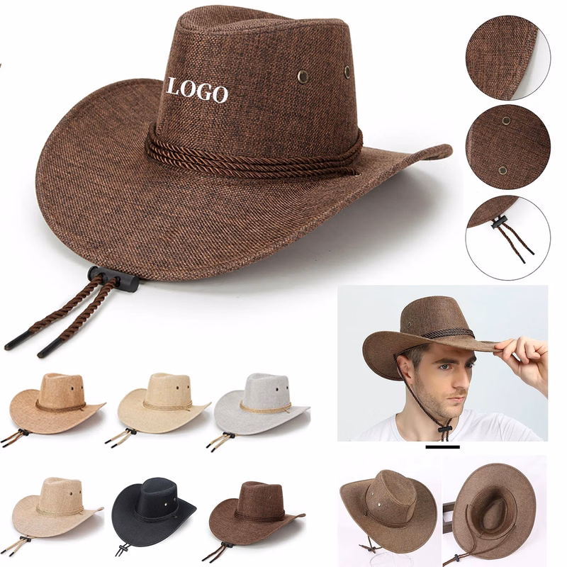 Summer Linen Style Cowboy Hat