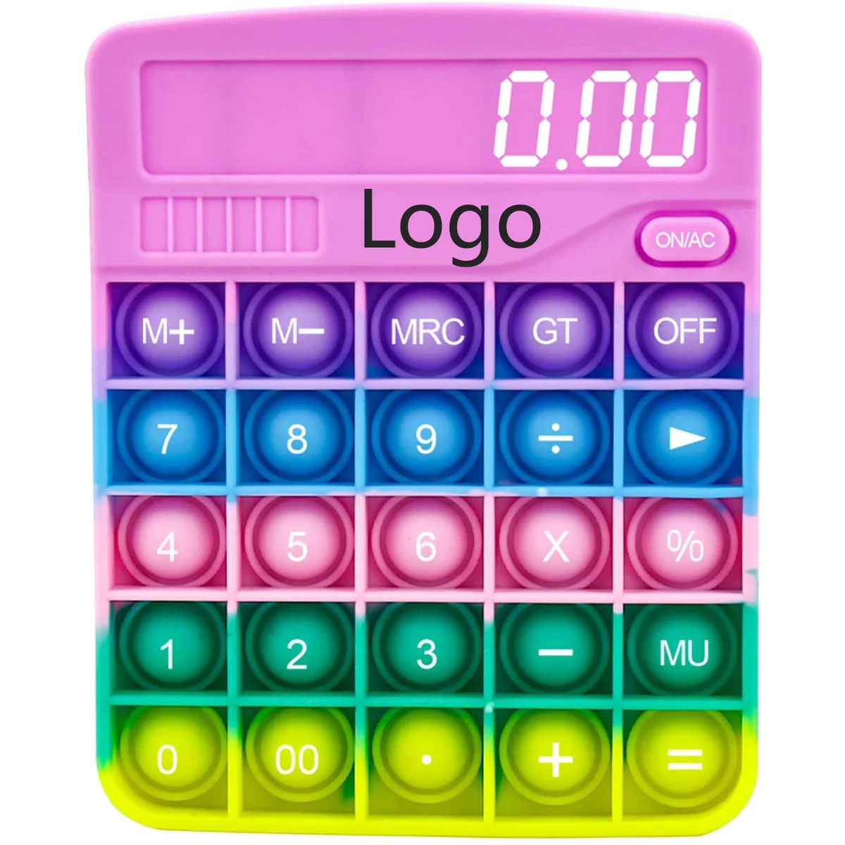 Calculator Push Bubble Popper Fidget Toy 1