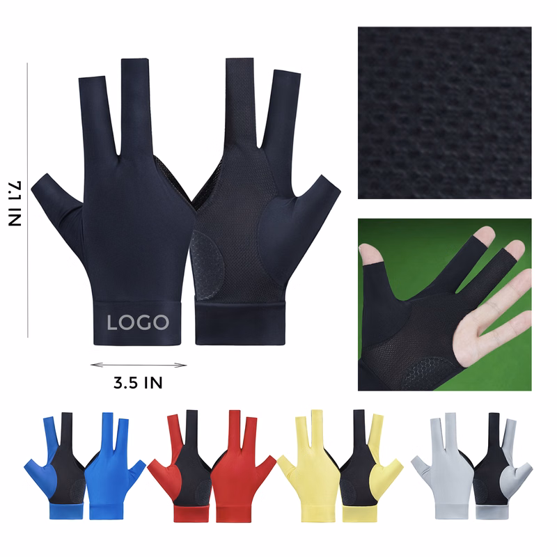 MOQ 10 PCS Stylish Billiards Gloves