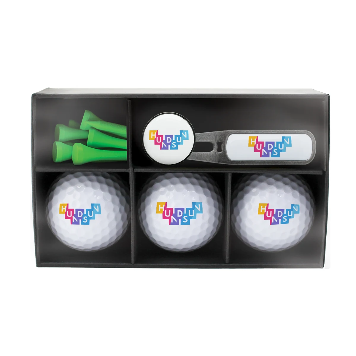 Bent Tab Combo Box - Divot Tool, Marker, 3 Balls & Tees 1