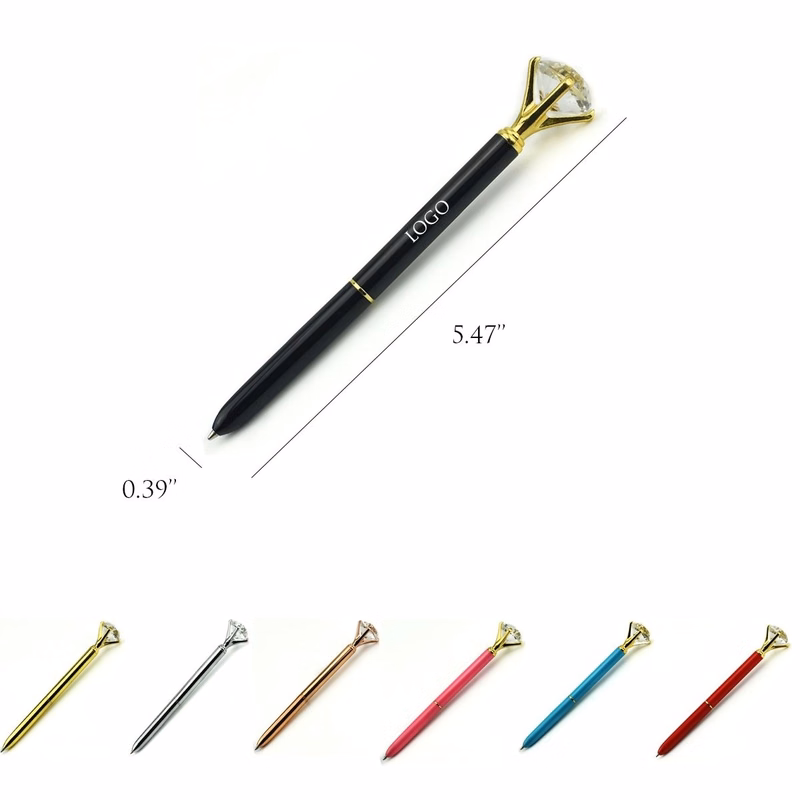 Ballpoint Pens With Imitation Diamond Top