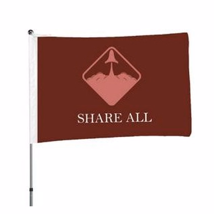 3'x5' Flag Pole Flag-1 Side Imprint