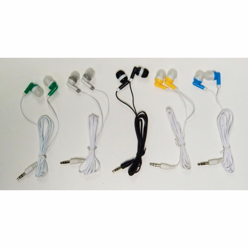 Wired Ear Buds - Assorted Colors Poly Bag