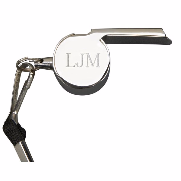Stainless Steel Coach's Whistle w/lanyard